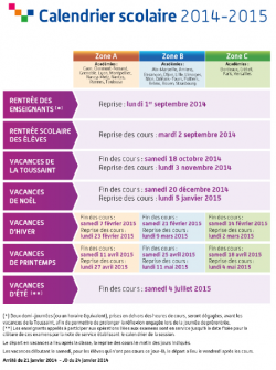 calendrier 2014 2015 