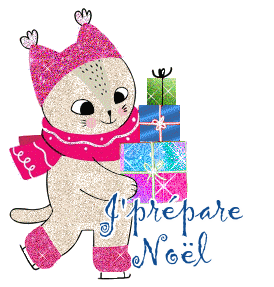 Bientôt Noël, gif animé, blinkie,carte, attente