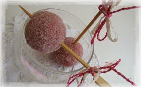 BOULES DE CRISTAL AUX BISCUITS ROSE DE REIMS