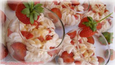 TIRAMISU AUX FRAISES