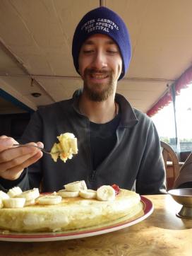 Bhaktapur, le maxi pancake de David