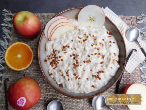Riz au lait aux pommes caramélisées 