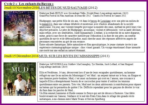 Programme 2016-2017 du Ciné-Club Châtillonnais
