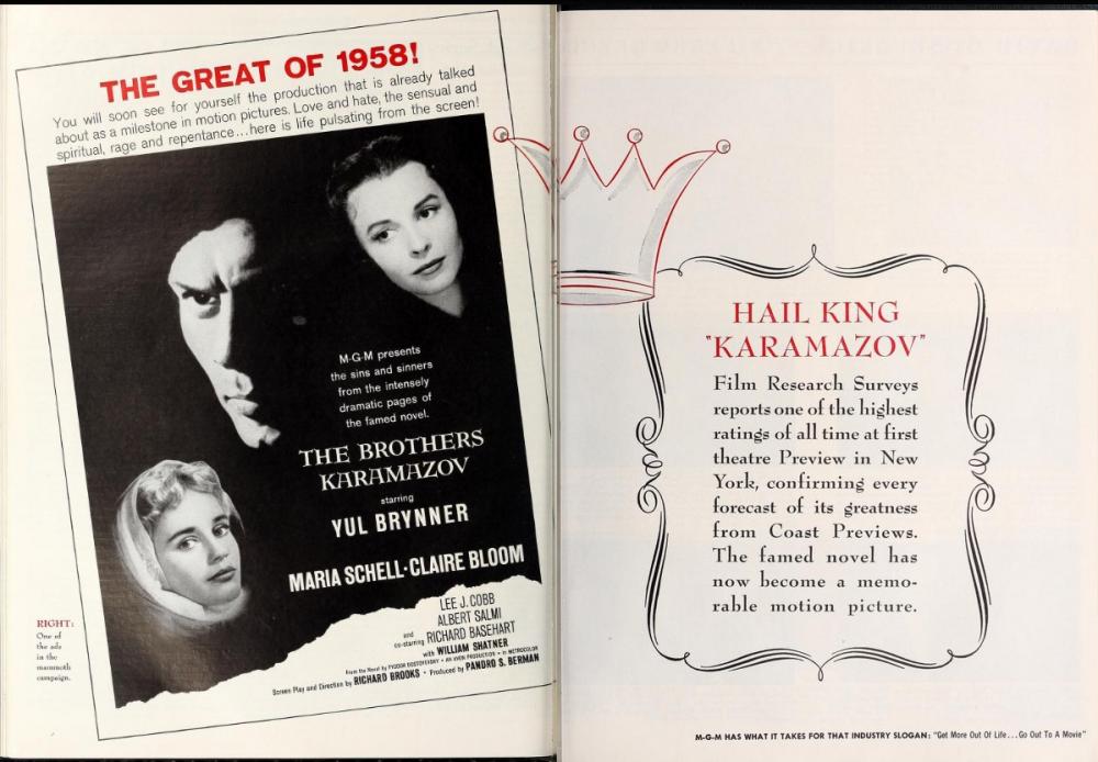 BOX OFFICE USA DU 19 FEVRIER 1958 AU 25 FEVRIER 1958