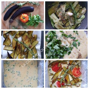 SCARPACCIA D'AUBERGINES,TOMATES AU ROMARIN