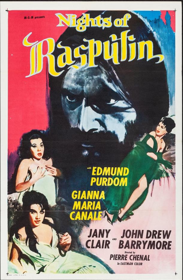 THE NIGHT THEY KILL RASPUTIN BOX OFFICE USA 1962