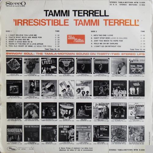 Tammi Terrell : Album " Irresistible " Motown Records MS 652 [ US ]