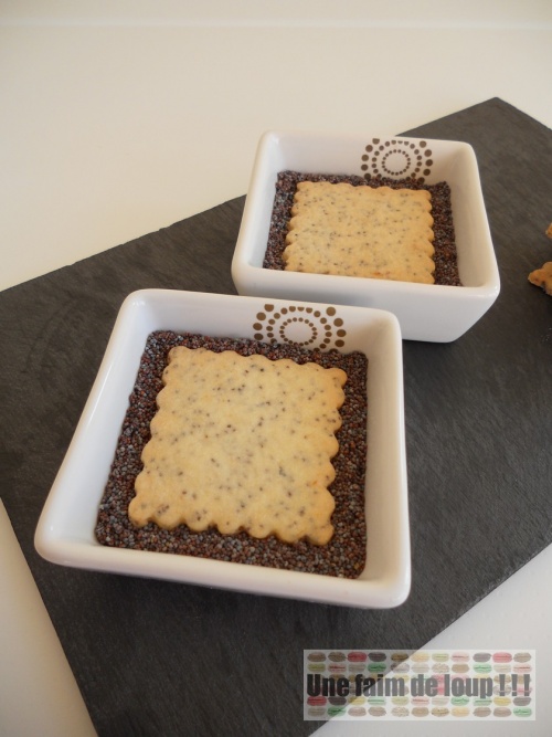 Sablés citron & graines de pavot