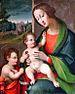 Lorenzo di Credi. Madonna with goldfinch (16th century).jpg