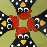 La poule, Le poussin - art et bricolage