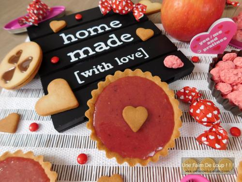 Tartelette aux pralines roses