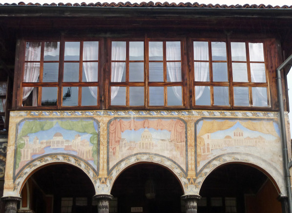 Jour 14 - Koprivchtitsa - la maison Oslekov façade vitrée