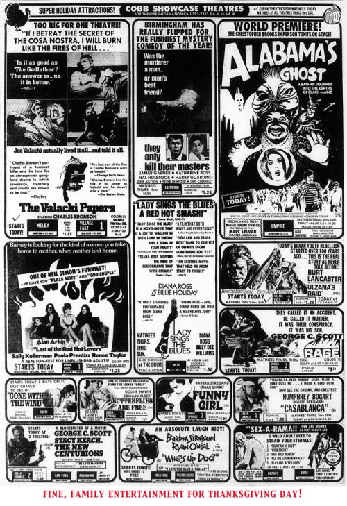 BOX OFFICE USA DU 16/11/1972 AU 22/11/1972