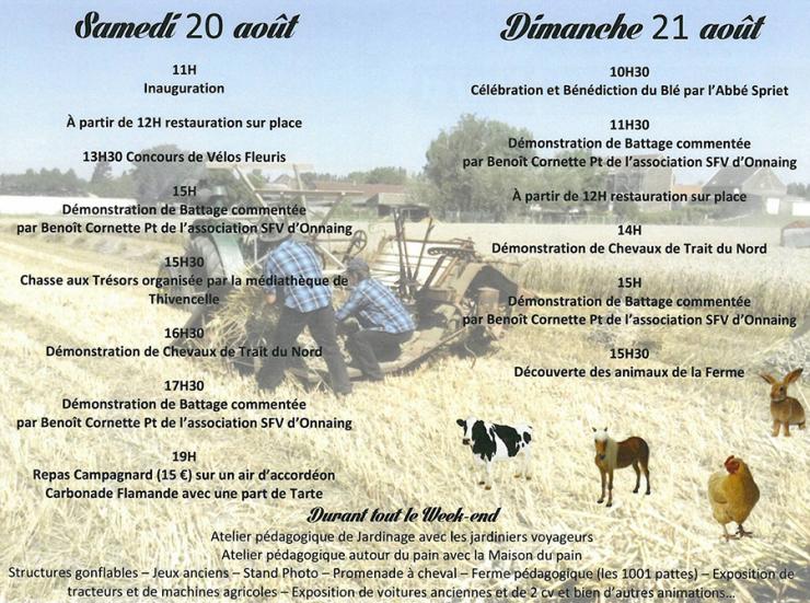 Fête de la moisson à Thivencelle