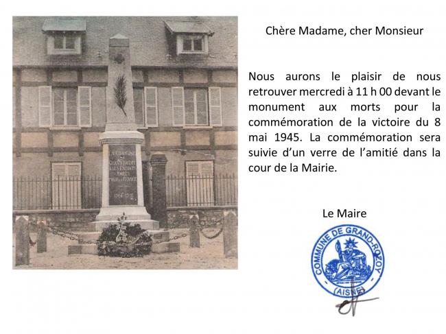 Cérémonie du 8 mai 2024