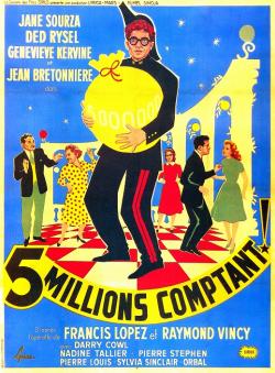 5 MILLIONS COMPTANT BOX OFFICE FRANCE 1957