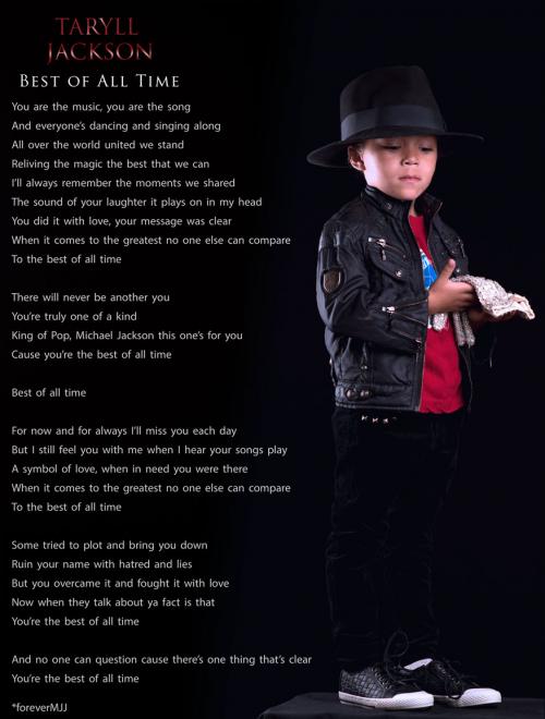LES PAROLES DE BEST OF ALL TIME 