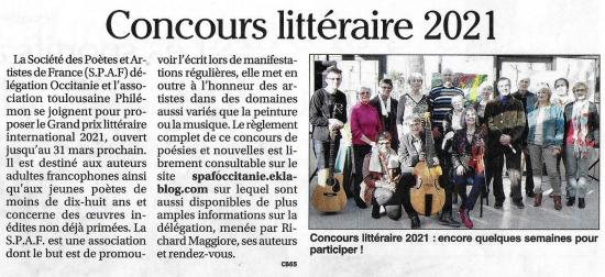 ANNONCES DU CONCOURS