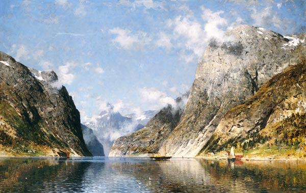 Peinture de    Eilert Adelsteen Normann  peintrre hollandais