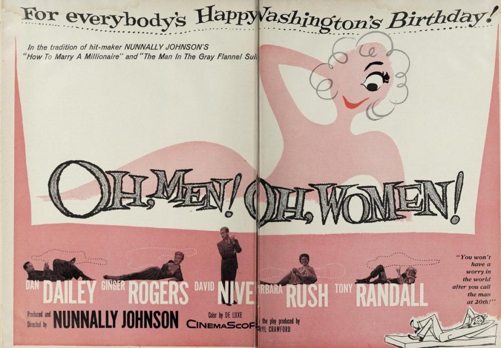  OH MEN! OH WOMEN! BOX OFFICE USA 1957