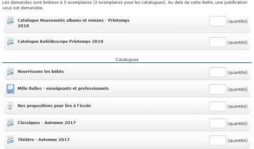 Brochures "Mon écrivain préféré"