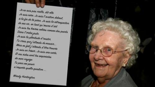 Je ne suis pas vieille dit elle....
