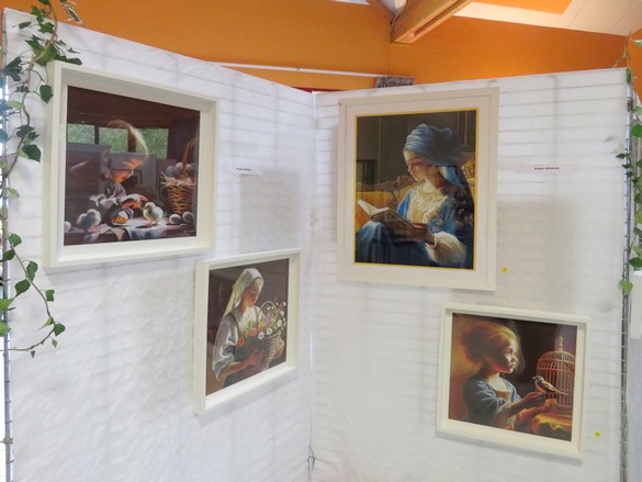 Au Salon d'Automne de Chamesson en 2024, 35 peintres ont présenté 165 tableaux, tous plus beaux les uns que les autres !