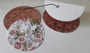 Carte-chevalet ronde