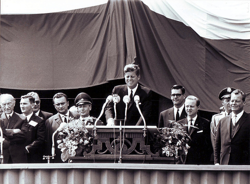 Kennedy en visite officielle à Berlin en 1963