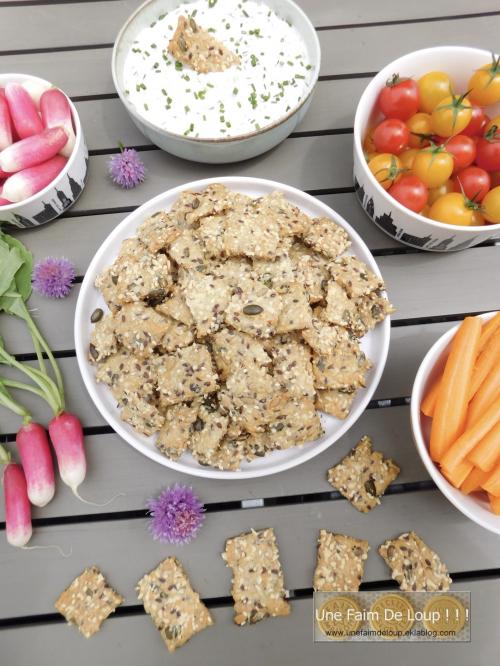 Crackers aux graines & emmental 