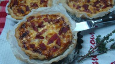 QUICHETTES AUX BACON,FROMAGE
