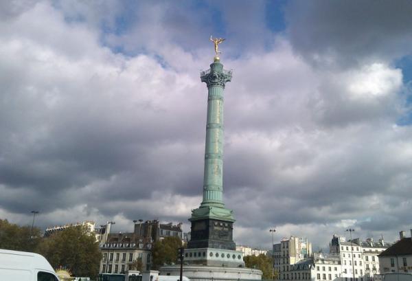 Paris, la colonne de la Bastille.