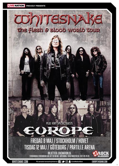 EUROPE : 2 nouvelles dates en Suède avec Whitesnake