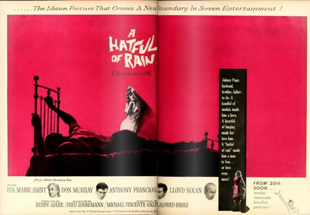 A HATFUL OF RAIN BOX OFFICE USA 1957