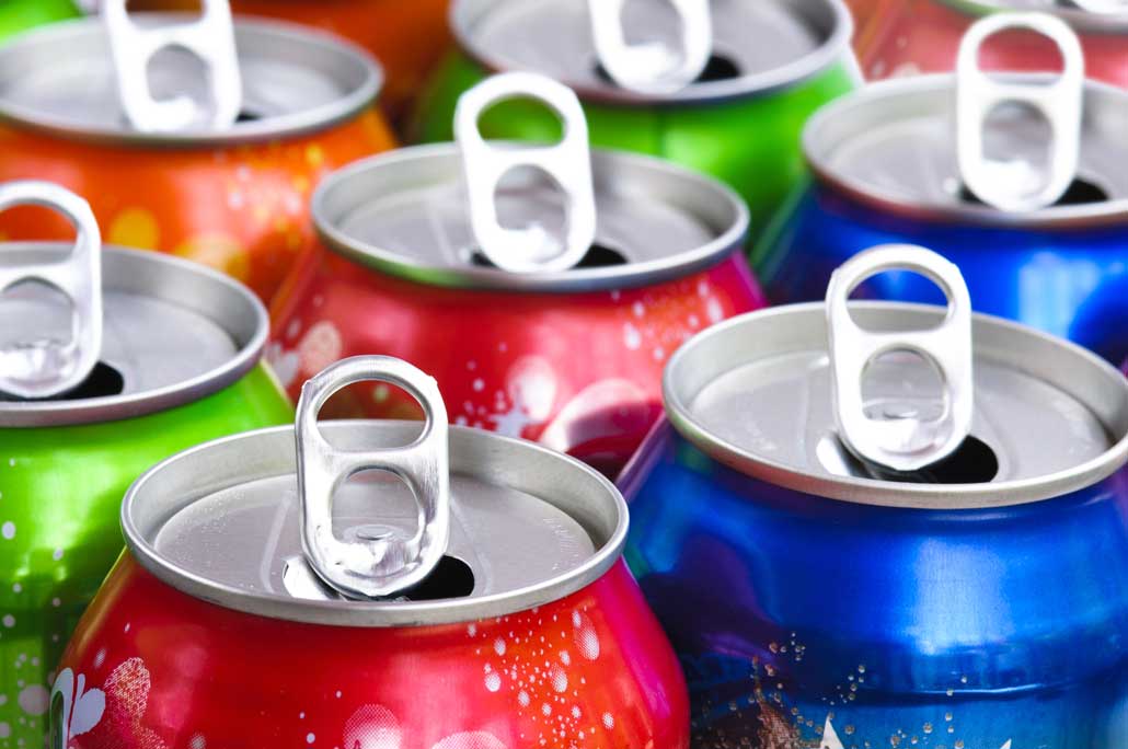 cannettes de soda