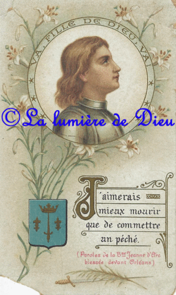 A la bienheureuse Jeanne d'Arc