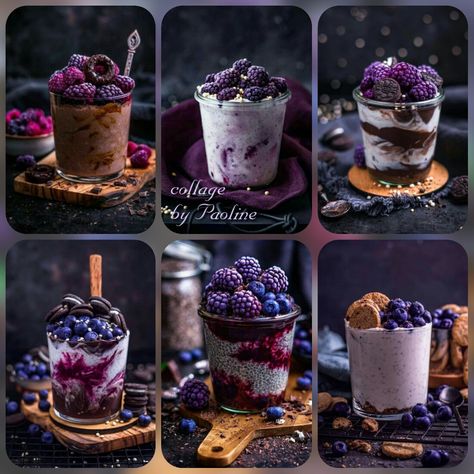 Collages violets