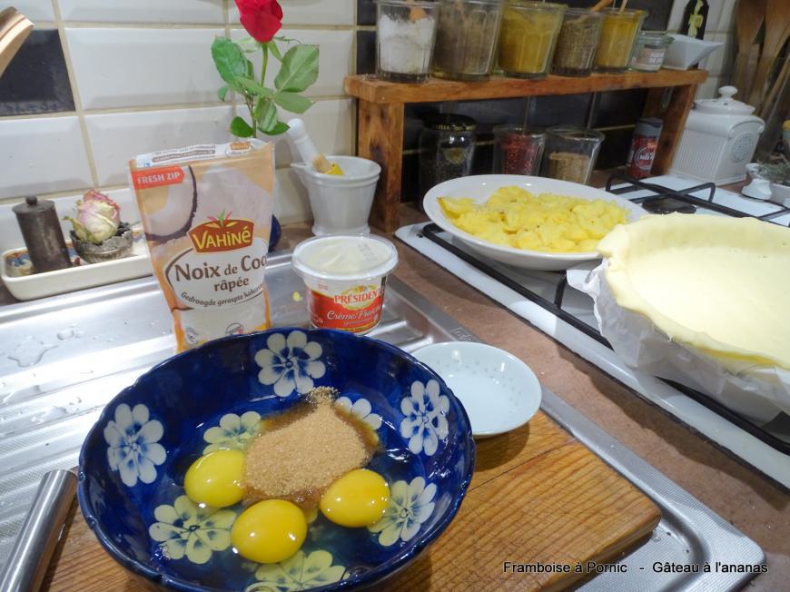 Tarte ananas à la noix de coco - 2020