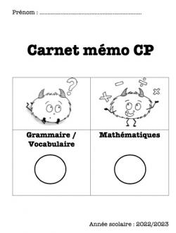 Page de garde du carnet mémo CP