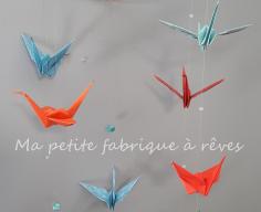 Petite envolée de grues en origami DIY