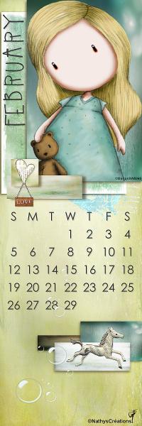février - bookmark
