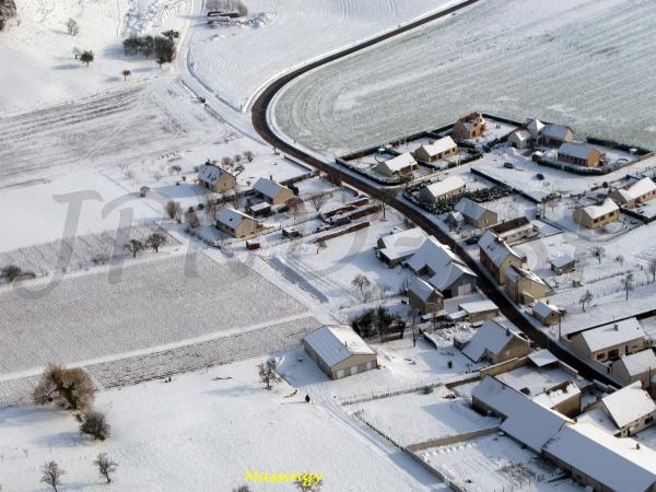 Le Châtillonnais vu du ciel...en hiver