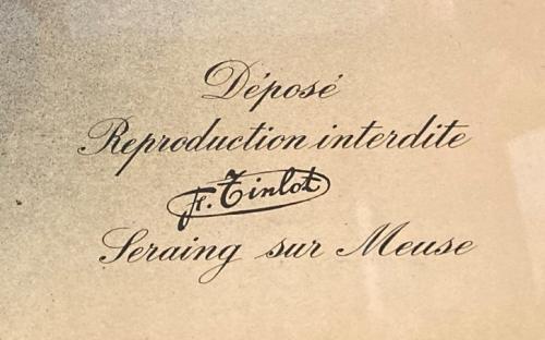 Orange - Temple antoiniste - signature Tinlot