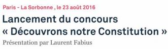 Concours Découvrons notre constitution