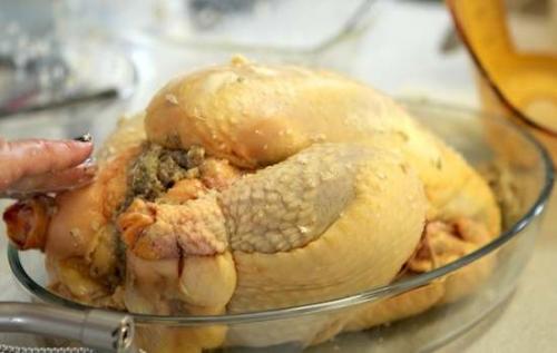 Recette de cuisine: Chapon farci aux marrons et foie gras