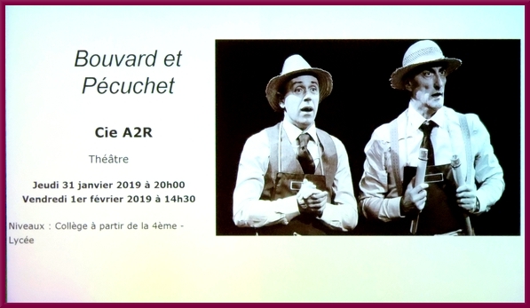 Présentation de la saison 2018-2019 jeune public, au théâtre Gaston Bernard de Châtillon sur Seine