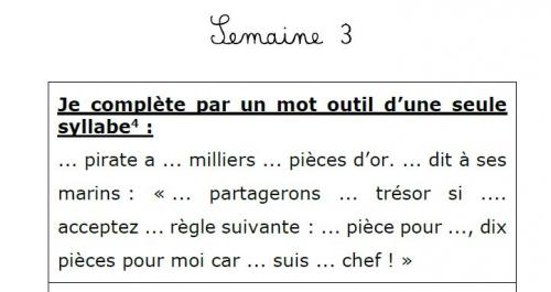 OrthoGraph' CE2 : La dictée n° 1 S3