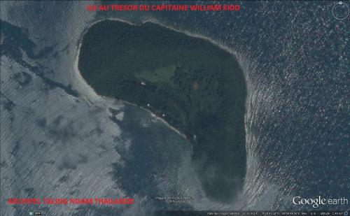 Ile aux trésors du capitaine William Kidd. (Expédition pour île aux trésors en Thaïlande)(Albert Fagioli)