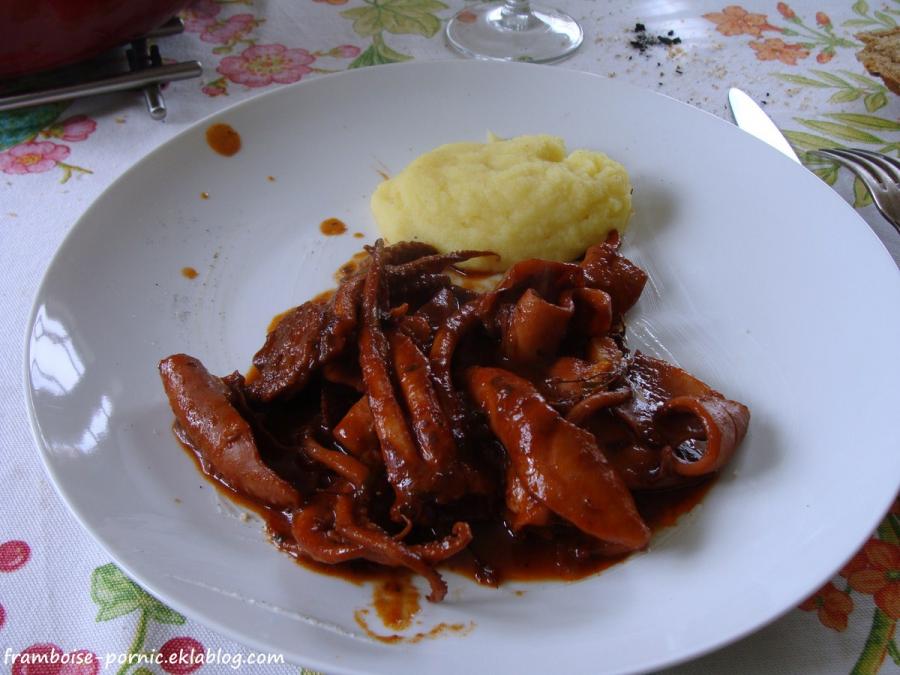 Recette Encornets au chorizo