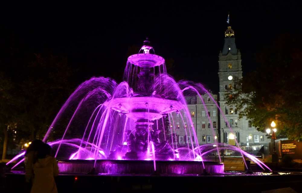 Le Vieux-Québec : vues de nuit...
